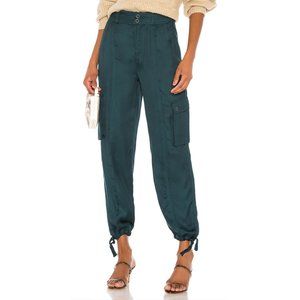 Tularosa Dalary Satin Cargo Utility Jogger Pants